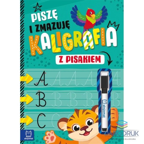 Aksjomat Książka dla dzieci Piszę i zmazuję. Kaligrafia z pisakiem Aksjomat