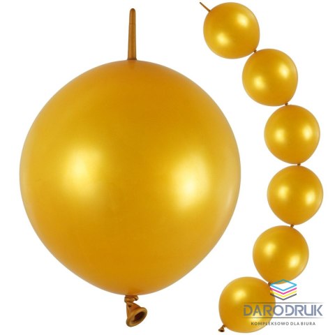 Arpex Balon gumowy z łącznikiem (10 szt.) złoty 130mm Arpex (KB7498)