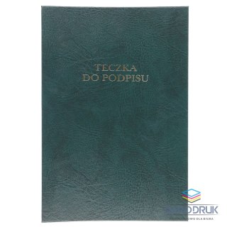 Barbara Teczka do podpisu A4 zielony 12k. tektura pokryta folią Barbara (1822213)