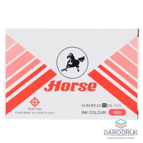 Horse Poduszka do stempli Nr 2 czerwona [mm:] 110x70 Horse (140-1021)
