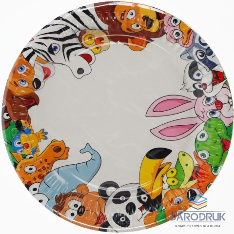 Pol-mak Talerz jednorazowy 18 cm papier śr. 180mm Pol-mak