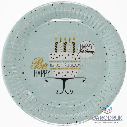 Pol-mak Talerz jednorazowy 18 cm papier śr. 180mm Pol-mak