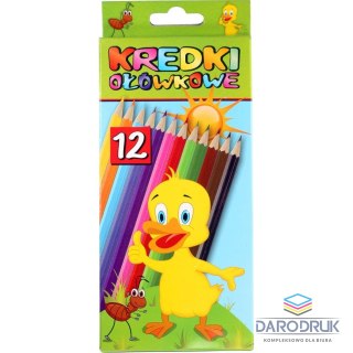 Titanum Kredki ołówkowe Kaczorek sześciokątne 12 kol. 12 kol. Titanum (0215L12)