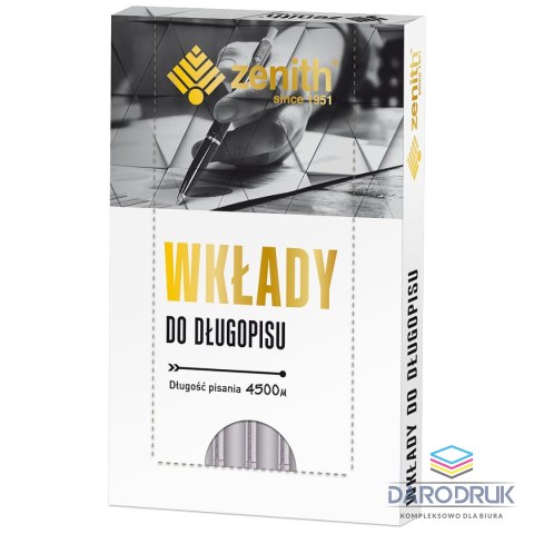 Zenith Wkład do długopisu standardowy wkład zielone 0,8mm Zenith