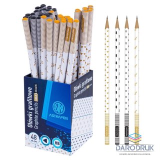 Astrapen Ołówek Gold and Black trójkątny HB Astrapen (206023006)