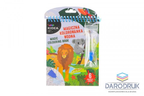 Derform Kolorowanka Safari MAGICZNA WIELORAZOWA KOLOROWANKA WODNA Derform (MWKWMKA)