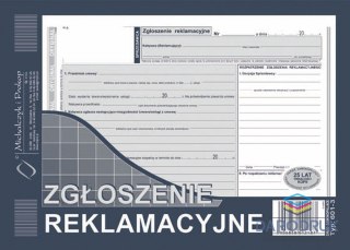 Michalczyk i Prokop Druk samokopiujący A5 Zgłoszenie reklamacyjne 39k. Michalczyk i Prokop (601-3)