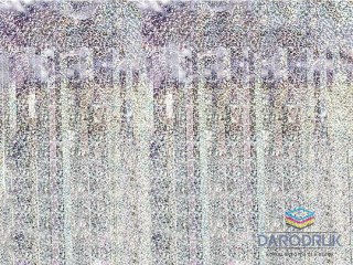 Partydeco Dekoracja Kurtyna Party, holograficzny, 90 x 250cm Partydeco (CRT-016H)