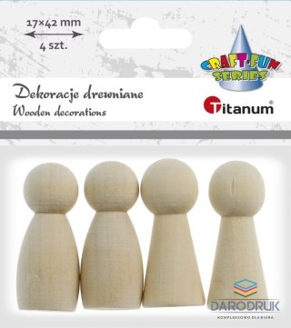 Titanum Ozdoba drewniana Craft-Fun Series figurki/pionki Titanum (178258X)