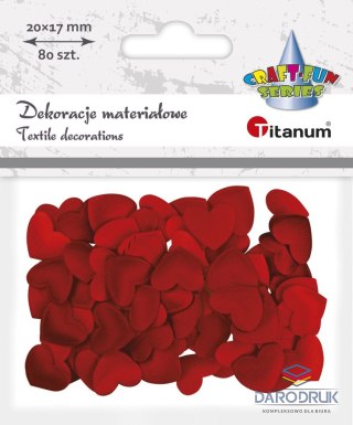 Titanum Ozdoba materiałowa Craft-Fun Series serca Titanum (BY002R)