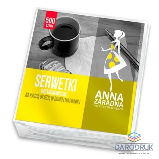 Anna Zaradna Serwetki biały celuloza [mm:] 150x150 Anna Zaradna (ST-AZ-000326)
