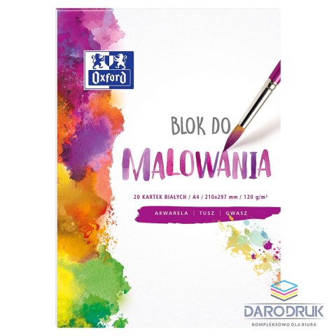 Oxford Blok artystyczny Oxford A4 120g 20k Oxford (400093194)
