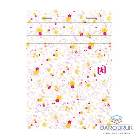 Oxford Kołozeszyt (kołonotatnik) A6 Floral 80k. 90g linia Oxford (400094827)