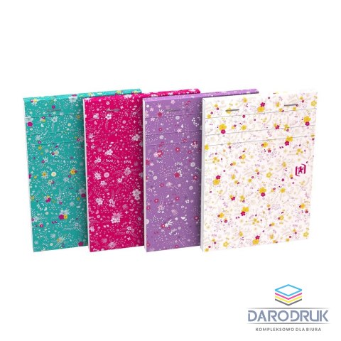 Oxford Kołozeszyt (kołonotatnik) A6 Floral 80k. 90g linia Oxford (400094827)