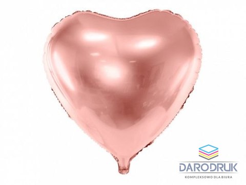 Partydeco Balon foliowy Serce, 61cm, różowe złoto 24cal Partydeco (FB23M-019R)
