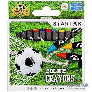 Starpak Kredki świecowe Football 12 kol. Starpak (274534)