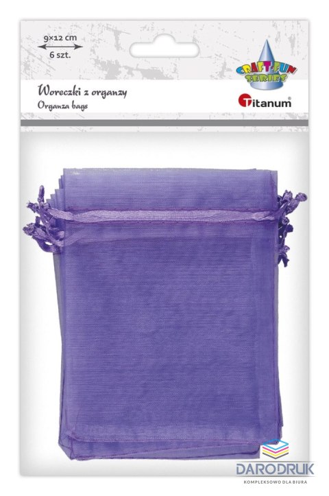 Titanum Organza Craft-Fun Series Woreczki z organzy wrzosowe Titanum (25BJ033127-7)