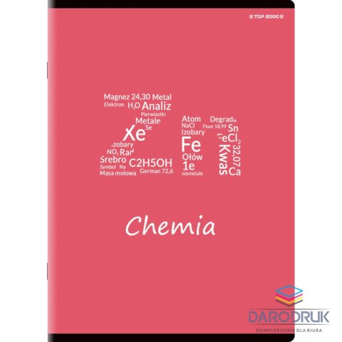 Top 2000 Brulion A5 tematyczny chemia 80k. 70g krata Top 2000 (400132314)