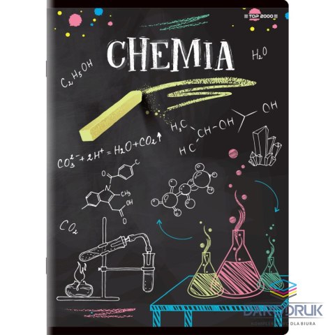 Top 2000 Brulion A5 tematyczny chemia 80k. 70g krata Top 2000 (400132314)