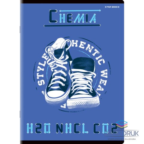 Top 2000 Brulion A5 tematyczny chemia 80k. 70g krata Top 2000 (400132314)