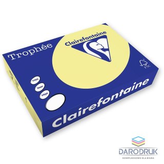 Trophee Papier kolorowy A4 kolorowy kanarkowy kanarkowy 250k. 160g Trophee (xca42636)