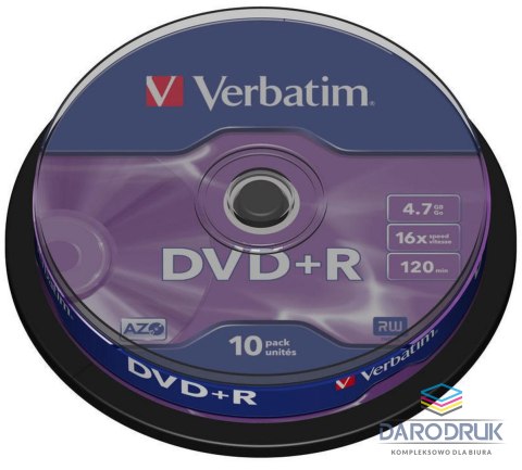 Verbatim Płyta dvd 4,7GB x16 Verbatim