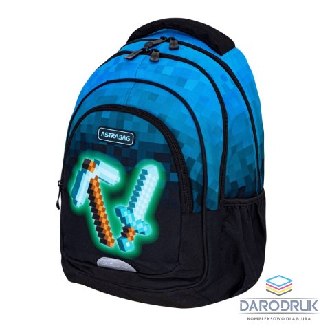 Astra Plecak Astrabag Blue Pixel Astra (502024092)