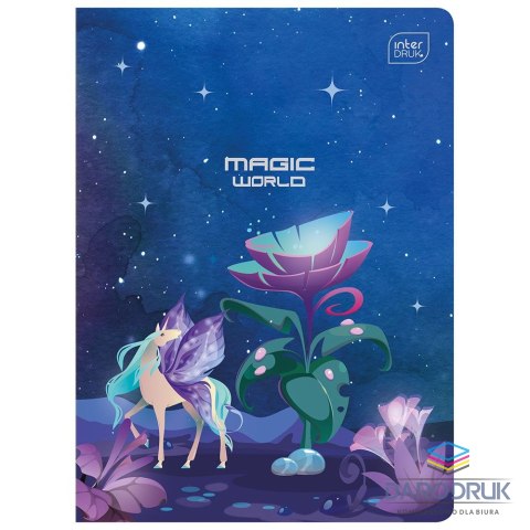 Interdruk Zeszyt A5 METALIC FANTASY 32k. 70g linia kolor Interdruk