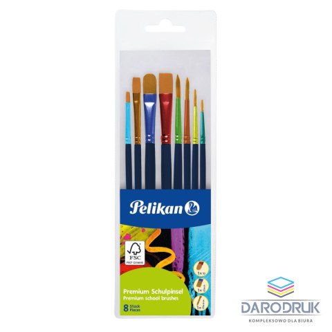 Pelikan Pędzel różne rodzaje 8 szt 701181 nr 8 Pelikan (300008240)