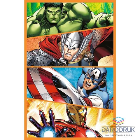 Trefl Puzzle Avengers Dni pełne akcji 3x80 el. Trefl (34883)