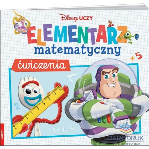 Ameet Książka dla dzieci Elementarz matematyczny. Ćwiczenia Disney Uczy. Ameet