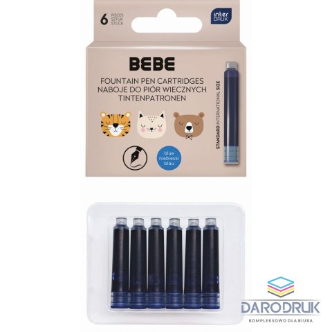 Bebe Naboje krótkie niebieskie Bebe (6 szt)
