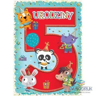 Henry Kartka składana A6 KARNET B6 5 ZWIERZAKI Henry (5905701485307)