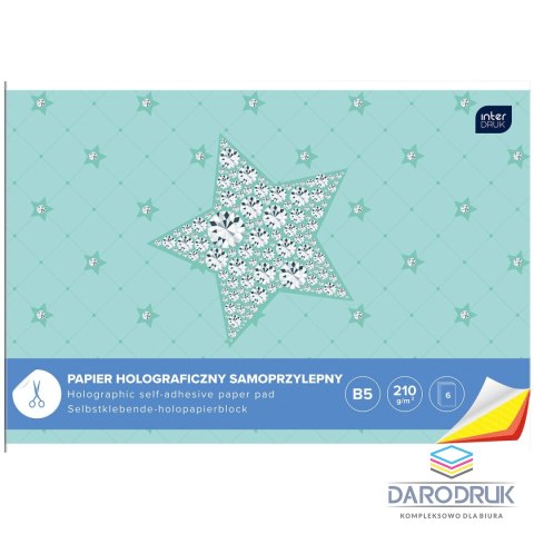 Interdruk Zeszyt papierów kolorowych B5 210g 6k Interdruk (ZEPAHOB5)