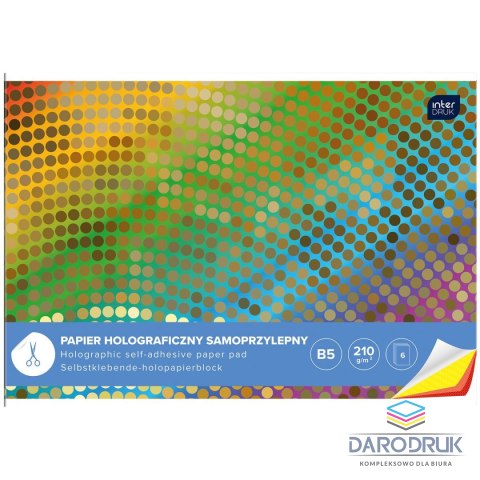 Interdruk Zeszyt papierów kolorowych B5 210g 6k Interdruk (ZEPAHOB5)