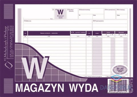 Michalczyk i Prokop Druk samokopiujący A5 Magazyn wyda 80k. Michalczyk i Prokop (371-3)