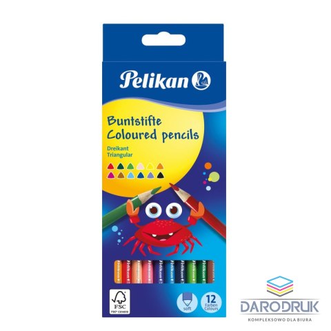 Pelikan Kredki ołówkowe 700115 12 kol. Pelikan (100401582)
