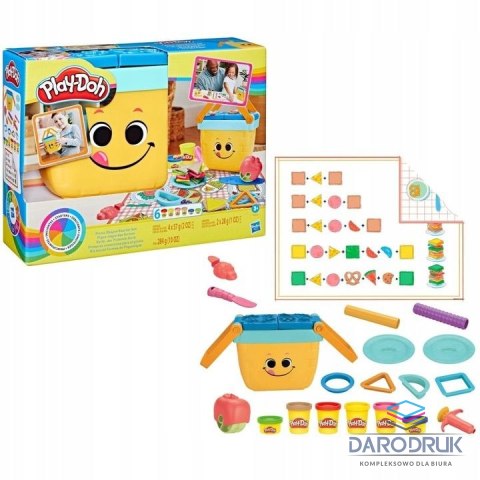 Playdoh Masa plastyczna dla dzieci Ciastolina Zestaw Piknikowe kształty mix Playdoh (F6916)