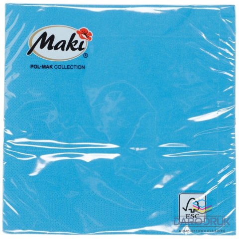 Pol-mak Serwetki niebieski papier [mm:] 330x330 Pol-mak (008)