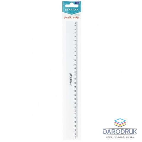 Starpak Linijka plastikowa 30cm Starpak (472867)