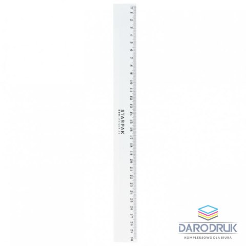 Starpak Linijka plastikowa 30cm Starpak (472867)