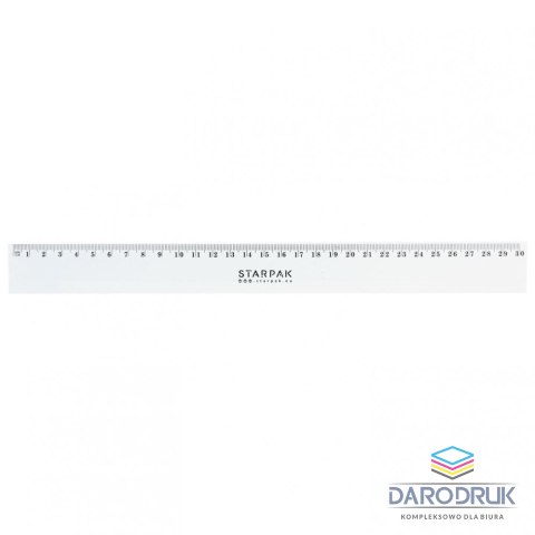 Starpak Linijka plastikowa 30cm Starpak (472867)
