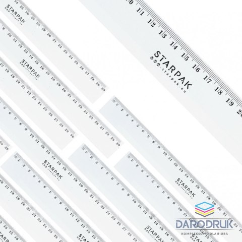 Starpak Linijka plastikowa 30cm Starpak (472867)