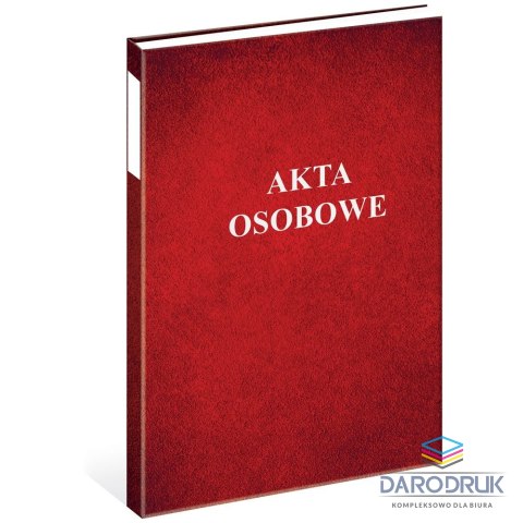 Teczka do akt osobowych A4 czerwone karton (TEAKOSO1N)