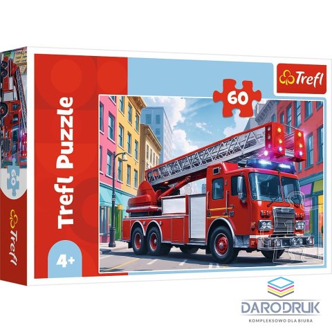 Trefl Puzzle Wóz strażacki 60 el. Trefl (17405)