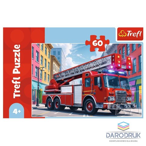 Trefl Puzzle Wóz strażacki 60 el. Trefl (17405)
