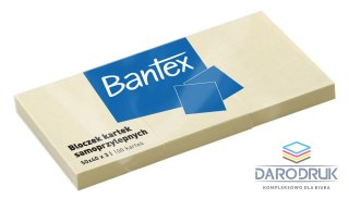 Bantex Notes samoprzylepny (karteczki) żółty 100k [mm:] 50x40 Bantex (400086386)