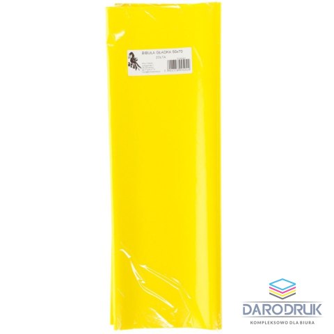 Bibuła gładka żółta gładka żółta 700mm x 500mm (04)