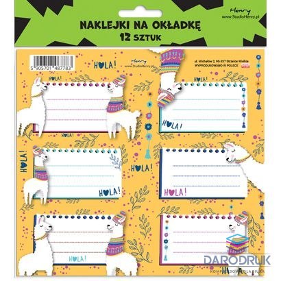 Henry Naklejka na zeszyt 2 Lamy Henry (5905701487783)