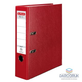 Herlitz Segregator dźwigniowy Q. file Standard 0011167426 A4 80mm czerwony Herlitz (300003085)
